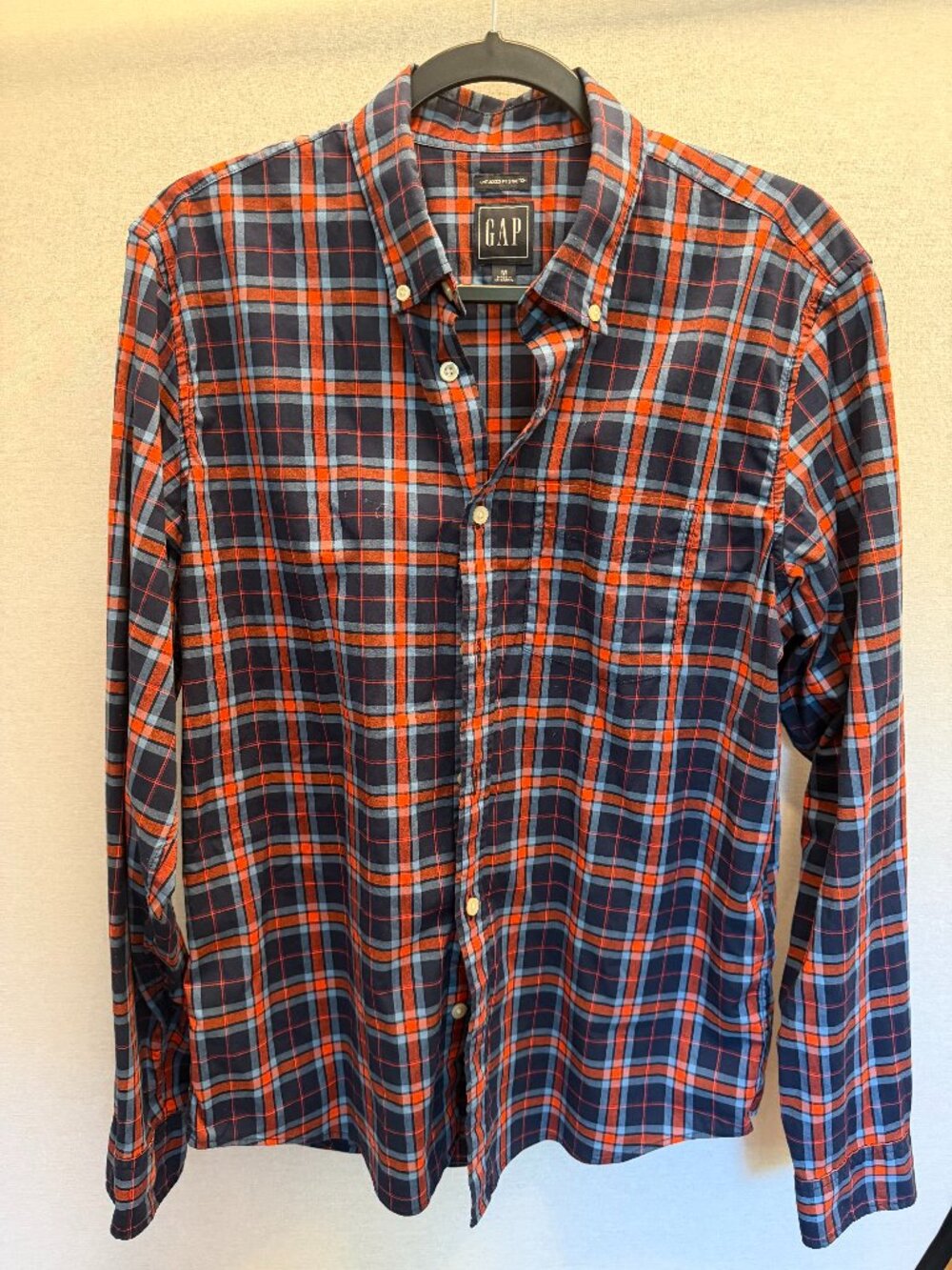 J.Crew Performance Men’s Medium Gray White Striped Polo Shirt